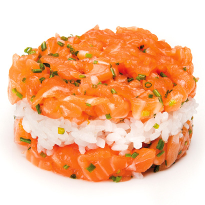 Tartar salmón con trufa