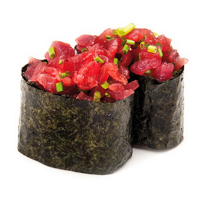 Sushi tartar de atún