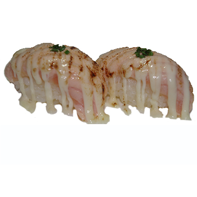 Sushi salmon flameado con mayonesa japonesa
